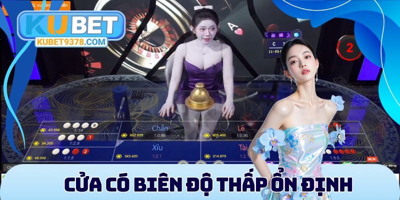 Cửa có biên độ dao động thấp nghĩa là ổn định